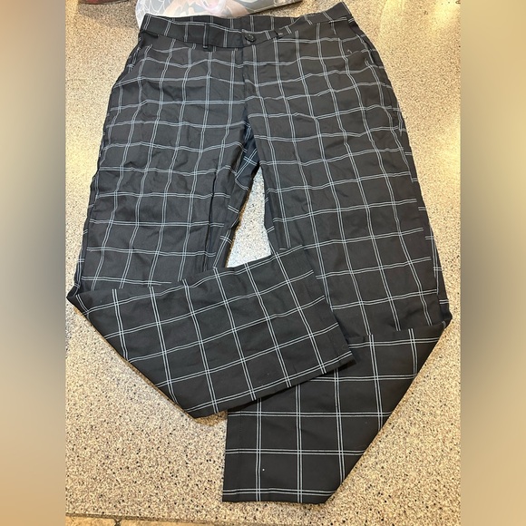 Pants - Black Checkered Pants